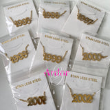 Gold Year Anklets Set