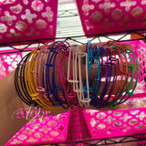 5pc Solid Colored Bangles