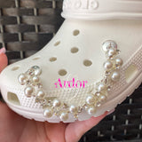 2pc Pearl shoe charm