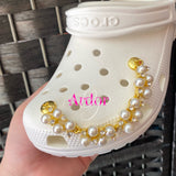 2pc Pearl shoe charm