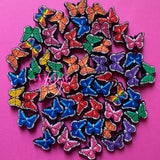 10pc Butterfly shoe charm